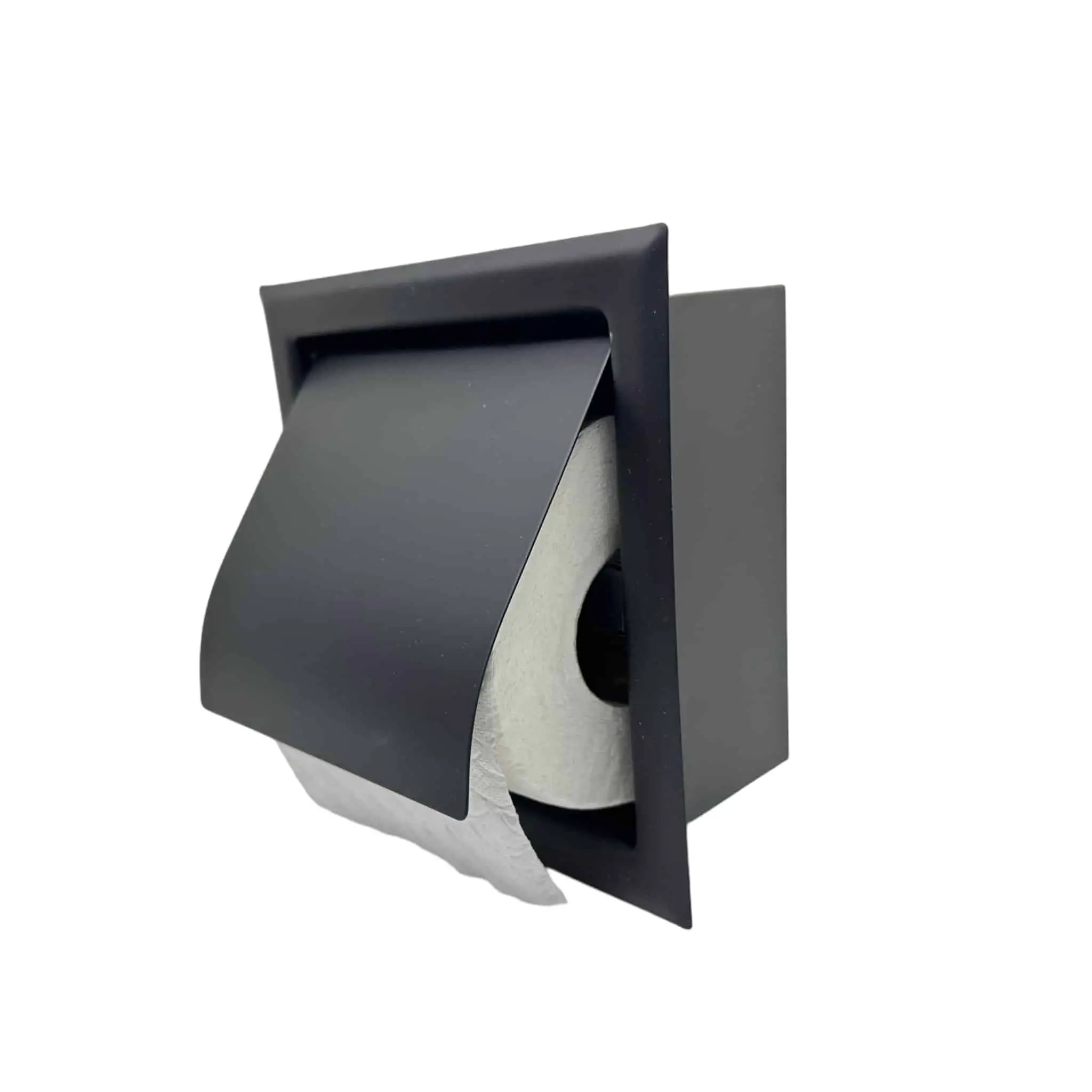 Inbouw wcrolhouder zwart maison dam 8