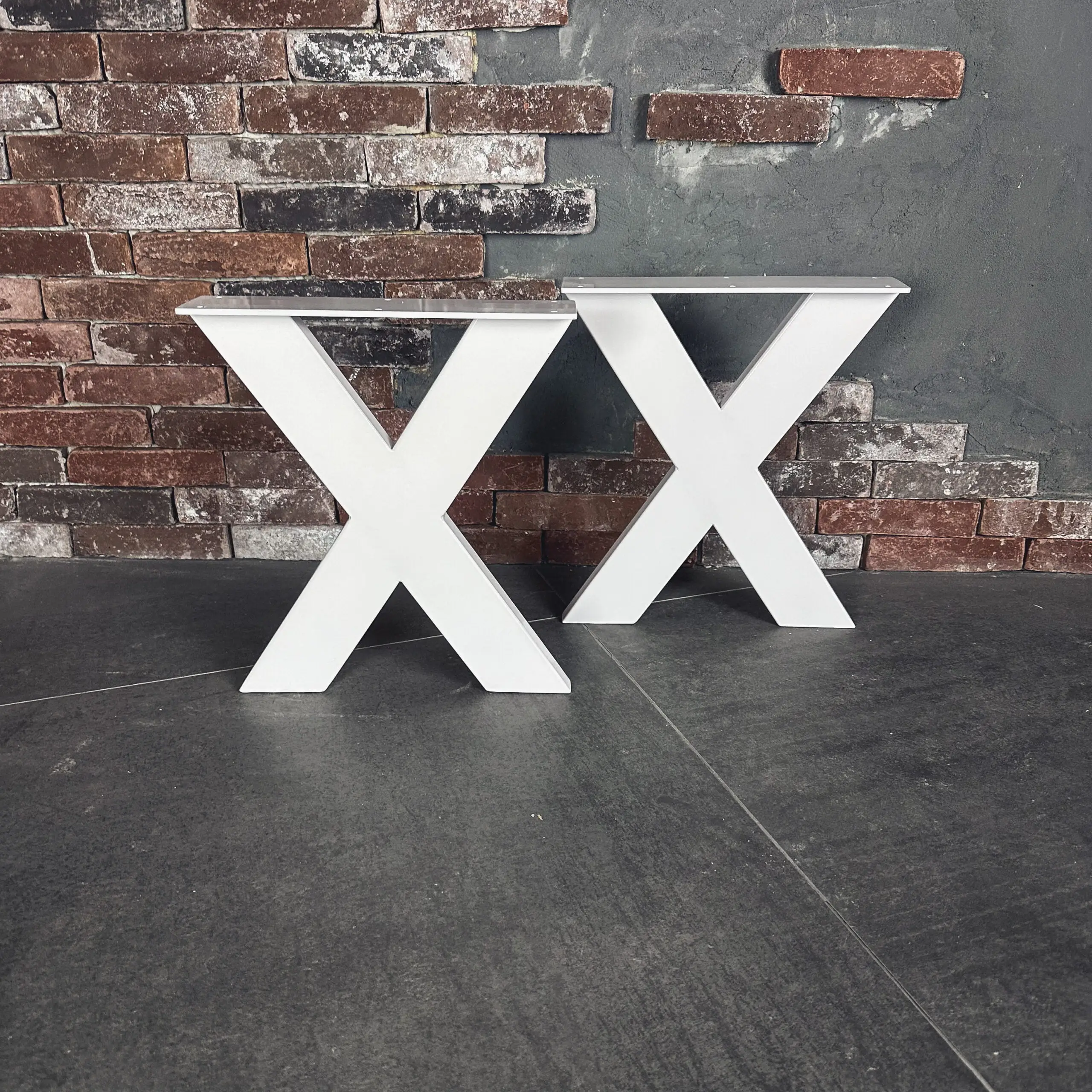 Salontafelpoot X wit (1x) - Afbeelding 2