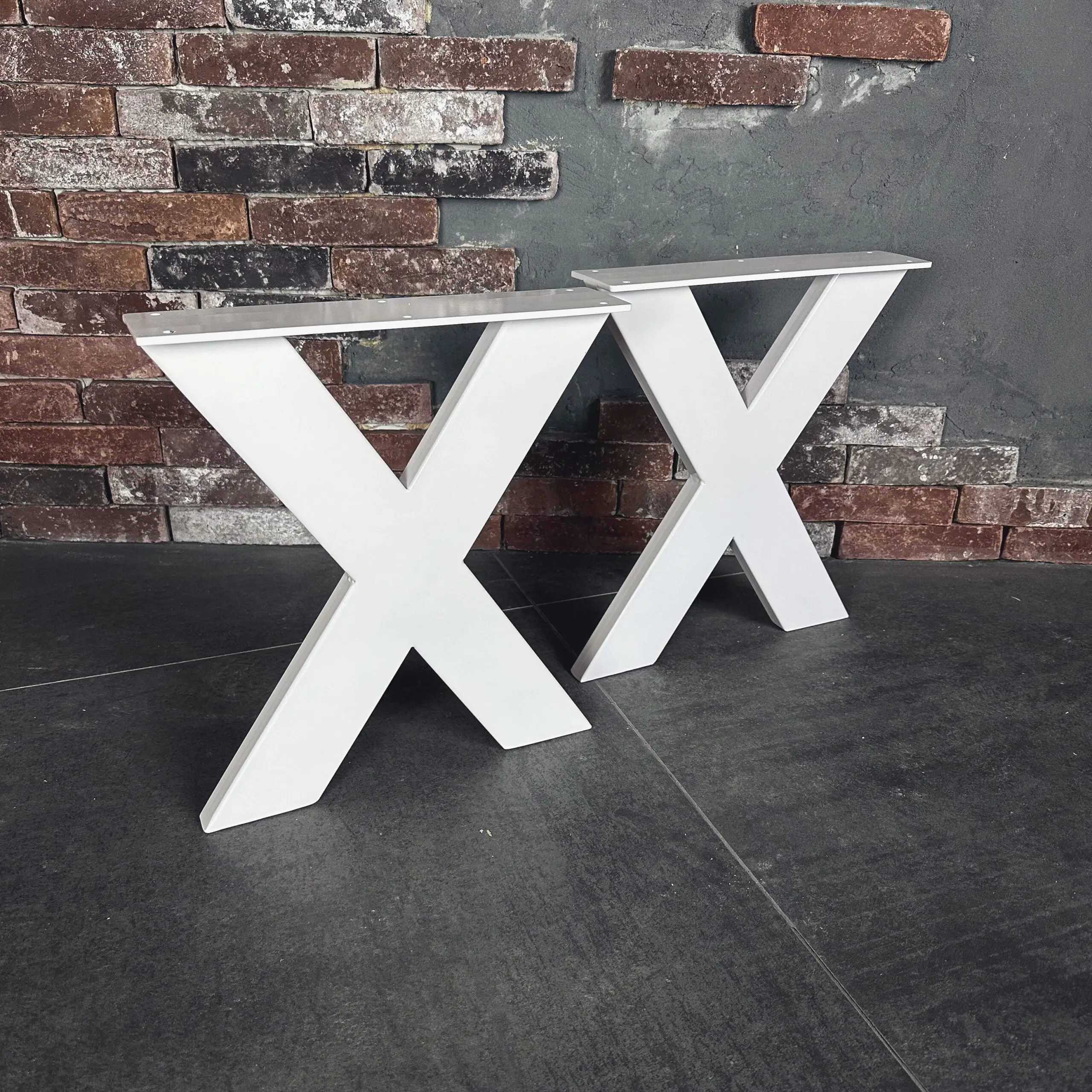 Salontafelpoot X wit (1x)